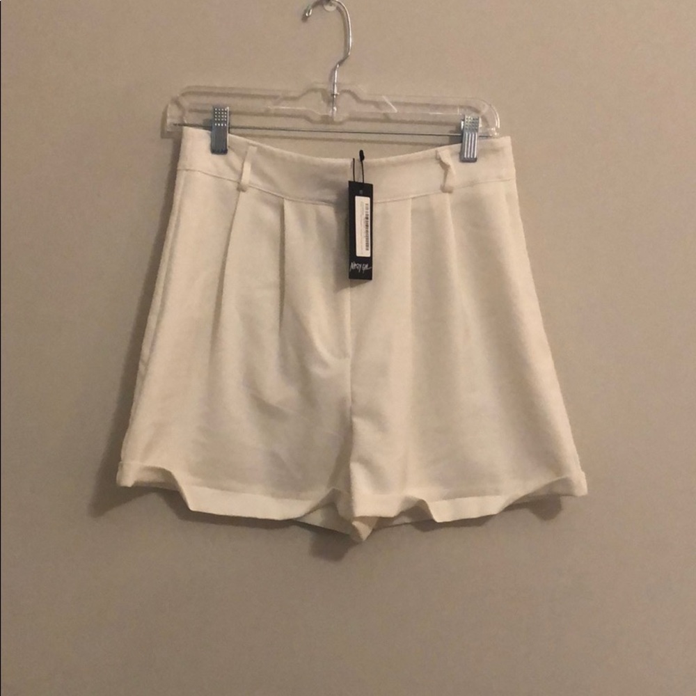High-waisted shorts